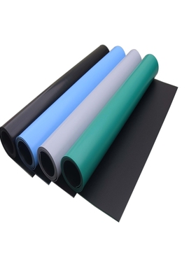 极速厂销防静电台垫防滑耐高温橡胶垫绿色胶皮桌布U工作台垫实验