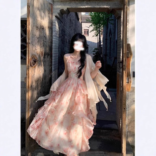 超仙别致不规则防晒开衫上衣女夏天外搭轻薄纱披肩配裙子外套罩衫