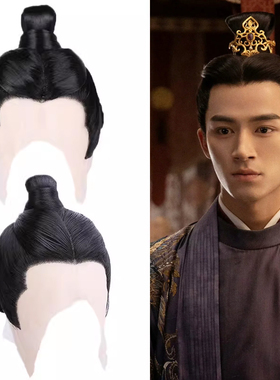 速发影视军假高套古装汉服男假发古风书生将剧造型发温丝短发直发