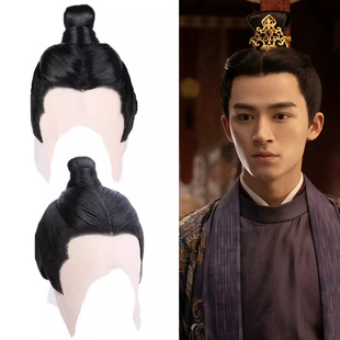 速发影视军假高套古装汉服男假发古风书生将剧造型发温丝短发直发