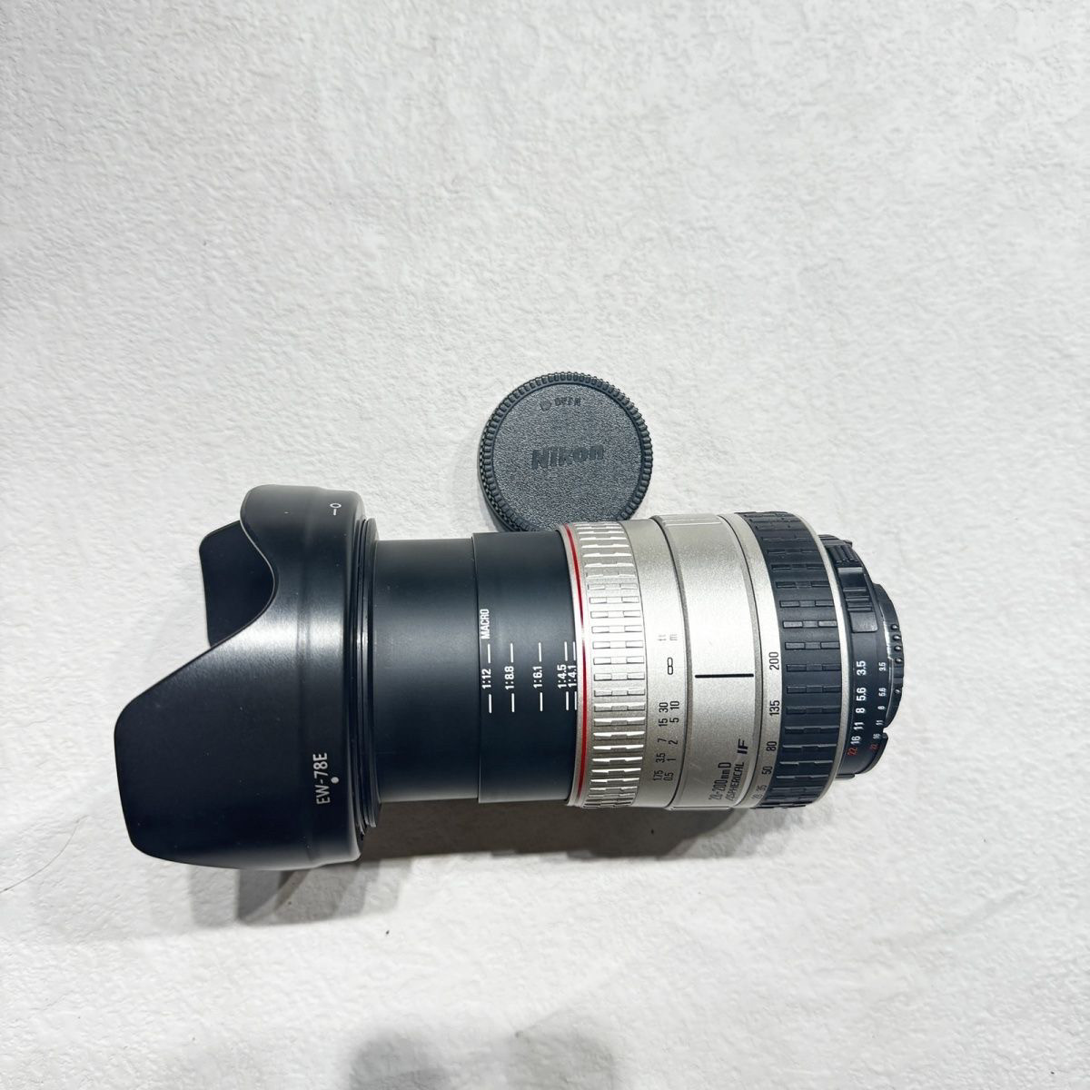 尼康F口适马28-200mm3.5-5.6广角长焦自动镜头天涯镜微距红圈银头