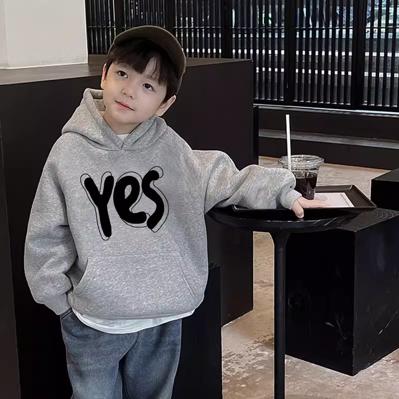 中大童连帽卫衣男女童2025新款潮