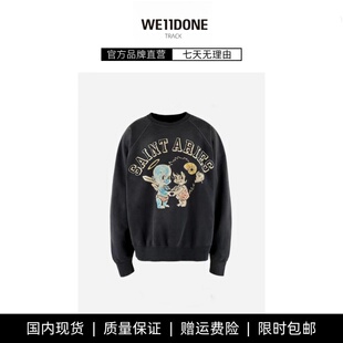 TRACK天使宝贝复古做旧破坏Vintage圆领卫衣 WE11DONE 现货