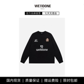 现货 WE11DONE TRACK球服宽松纯棉男女情侣款 welldone长袖 T恤