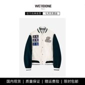 WE11DONE 现货 TRACK刺绣金钱字母图案棒球服夹克外套男女同款