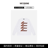 长袖 T恤 TRACK弹幕潮牌美式 高街男女情侣打底衫 现货 WE11DONE