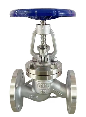 不锈钢304国标法兰截止阀J41W-1016/25P水高温蒸汽U导热油DN100