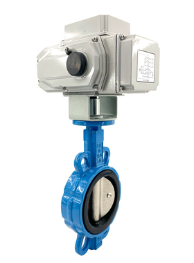 电动蝶阀 D971X 电动对夹式蝶阀DN50,65,80,100,125,150,电动阀