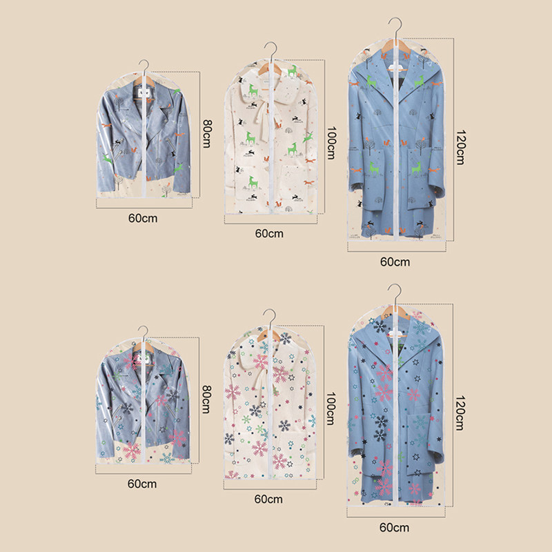 衣服防尘罩挂衣袋衣物防尘套挂式西装长款羽绒服家用衣柜大衣袋子