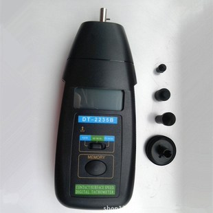 手持式电机马达接触式测速仪器DT2235B线速度测试量仪表转速计