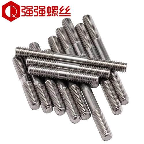 304不锈钢双头螺栓柱螺丝螺杆丝杆牙棒GB901M6M8M10M1214MM