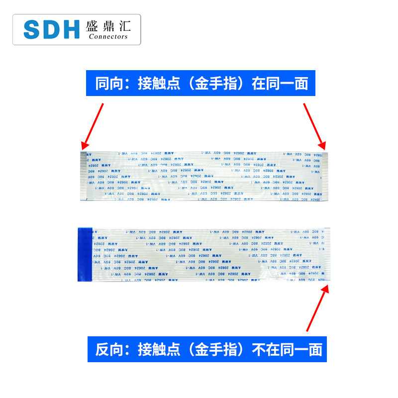 FPC/FbFC软排线扁平线0.5/1.0mm间距 6/8/10/12/20/24/26/30/40pi