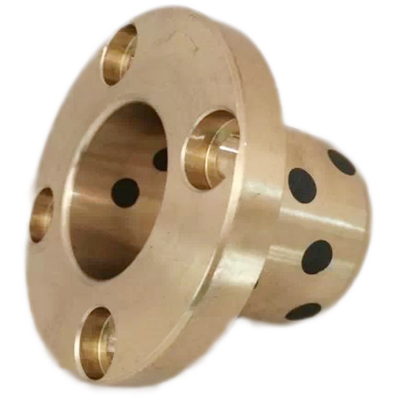 铜套MPTZ20-25/30/35/40/50无油衬套MPTP台阶圆S型法兰安装孔OFR0
