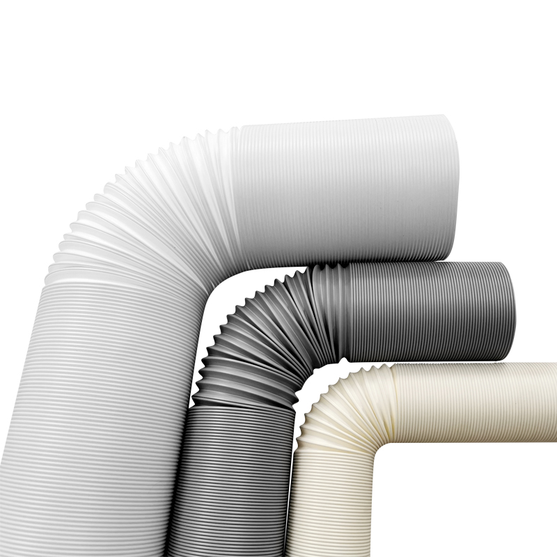 PP定型风管折叠万向通风管耐高温钢丝伸缩排F气软管150mm 80mm 50