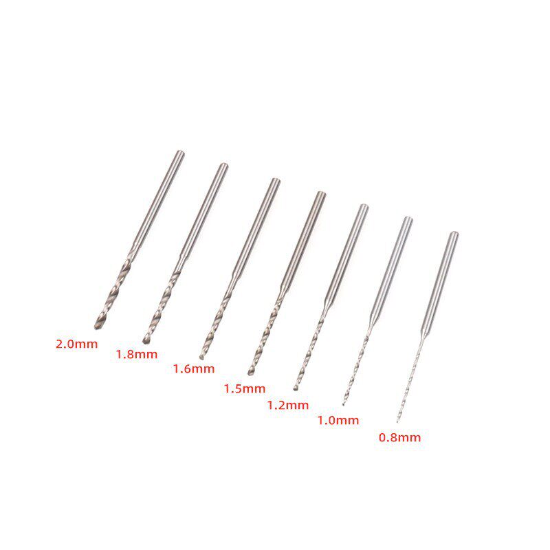 2.35mm柄高速钢麻花钻头金属木工琥珀核雕刻牙机打孔定柄变径钻头