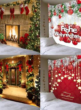Christmas background cloth Background wall decoration tapest