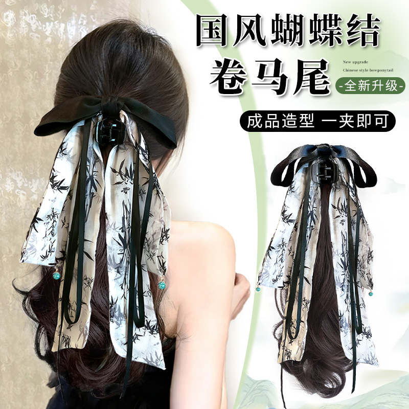 愉悦马尾烟雨江南新中式马尾