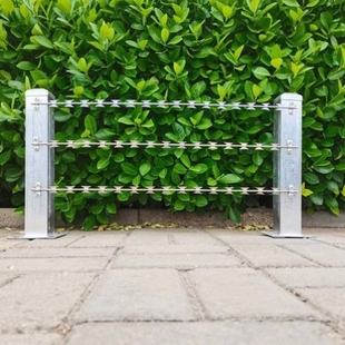 护栏加高镀锌不锈钢拉直刀片刺绳围墙自装防爬防盗直线带刺铁丝网