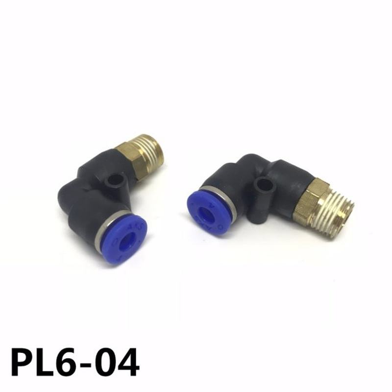 速发50Pcs PL6-04 En Forme de L Raccord Pneumatique Rapide PL