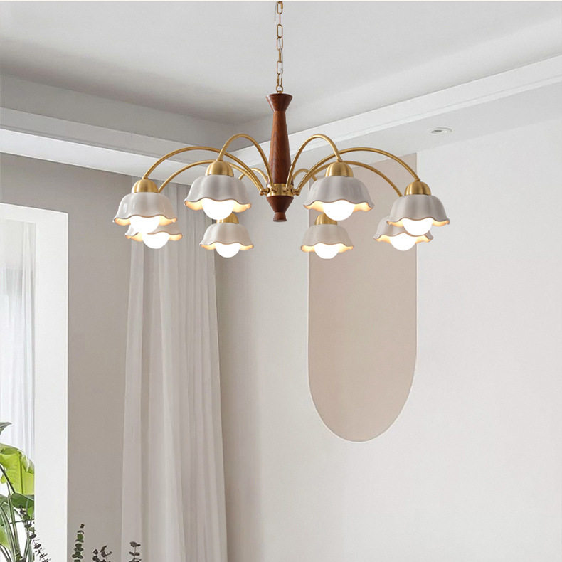 复古客厅吊灯北欧轻奢中古胡