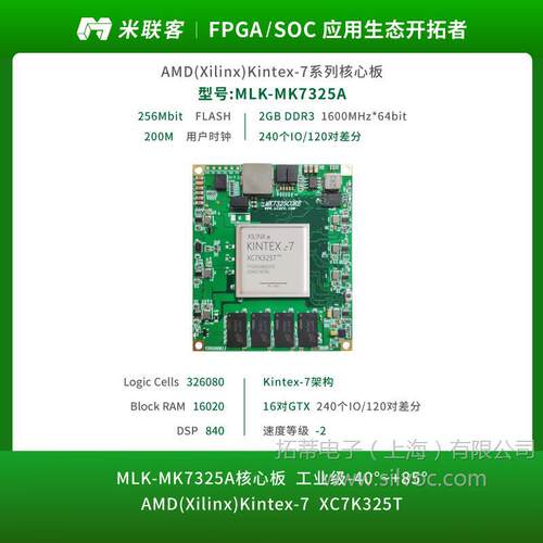 米联客MLKMK7325A核心板7X900