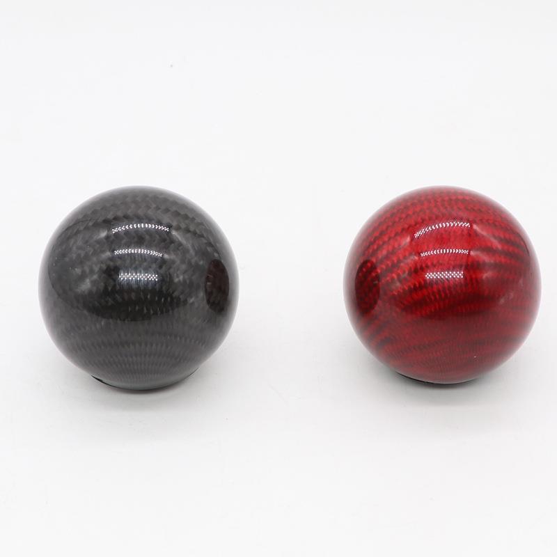 直销汽车改装碳纤维排挡头圆形真碳纹波棍头无限换挡杆