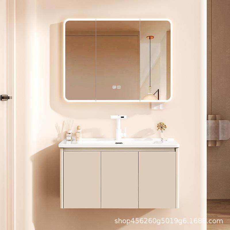 加厚蜂窝铝储物浴室柜圆角弧形设计卫生间陶瓷洗手洗漱盆镜柜组合,收纳整理,烫衣板及配件,淘宝优惠券,粉丝福利购,淘宝优惠卷