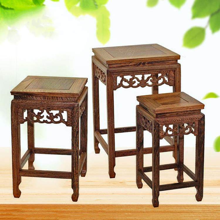 实木小花架鸡翅木中式小花架花几盆景架办公室桌面实木花卉架子,纺织面料/辅料/配套,纺织机械配件,淘宝优惠券,粉丝福利购,淘宝优惠卷