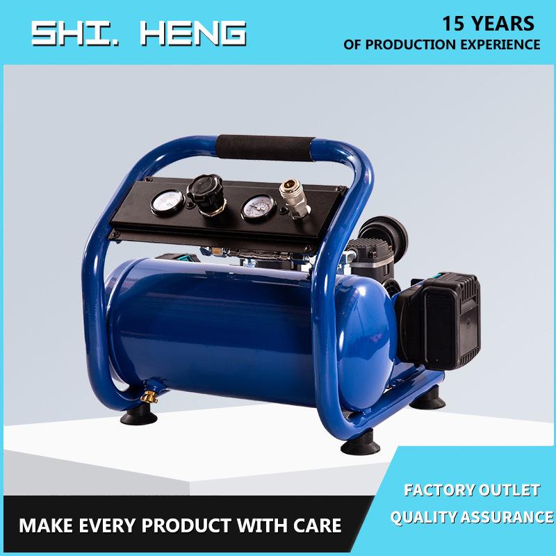 工业级大功率空压机充电式无线锂电空气压缩机双气表打气泵