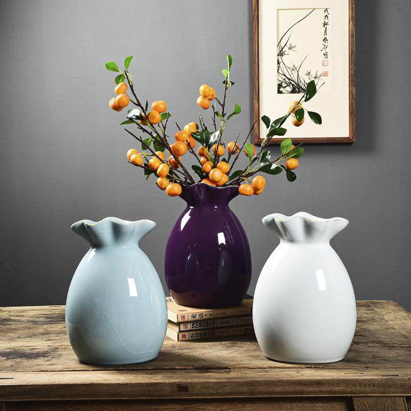 五大窑大花瓶客厅电视柜办公桌空间美学摆件假花干花陶瓷花瓶,纺织面料/辅料/配套,纺织机械配件,淘宝优惠券,粉丝福利购,淘宝优惠卷