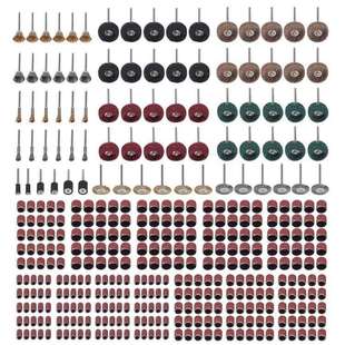 376件电磨配件套装打磨抛光抛光研磨机配件砂圈切割片钢丝刷