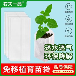 园林苗圃育苗袋白色加厚树木种植袋无纺布育苗营养袋免脱美植袋