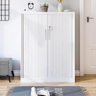 卷门柜办公室钢制推拉门文件柜带锁柜财务凭证资料档案柜办公家具