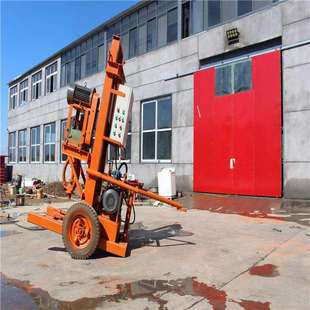 地源热泵钻机小型电动轮式山地便携式打井机大口径房屋水井钻机