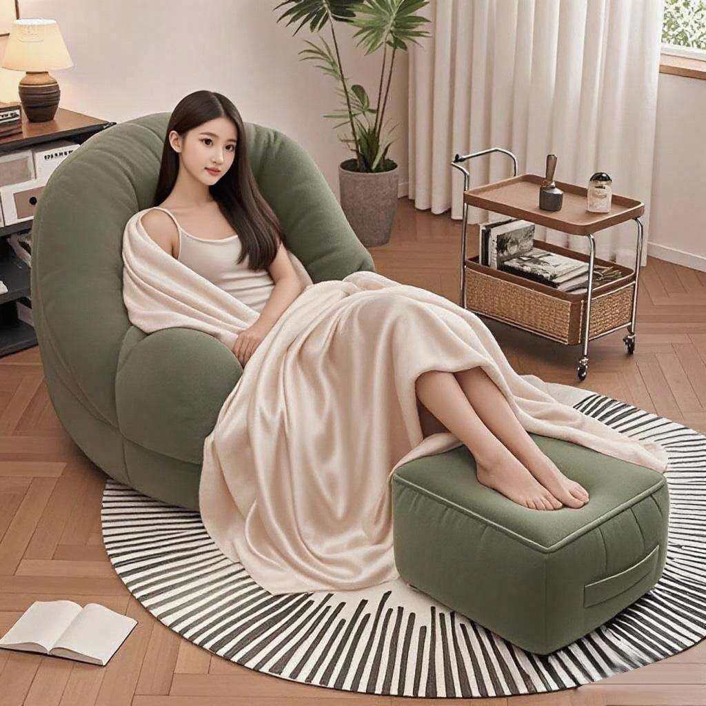 懒人沙发可躺可睡卧室榻榻米座椅阳台沙发椅单人小沙发客厅窝窝椅,收纳整理,烫衣板及配件,淘宝优惠券,粉丝福利购,淘宝优惠卷