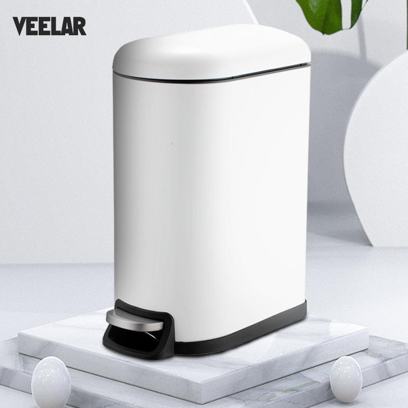 10升客厅垃圾桶家用带盖厨房窄缝卧室高档厕所卫生间脚踏办公室