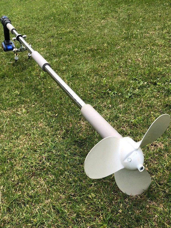 电动手持推进器电动工具船外机铝合金螺旋桨皮划艇充电升级挂浆机