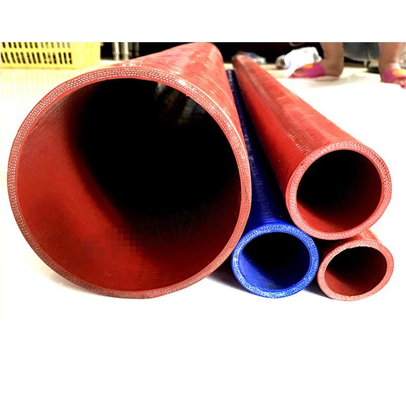 耐高温高压红色硅胶软管夹布夹线米管加厚黑色大口径电晕机硅胶管