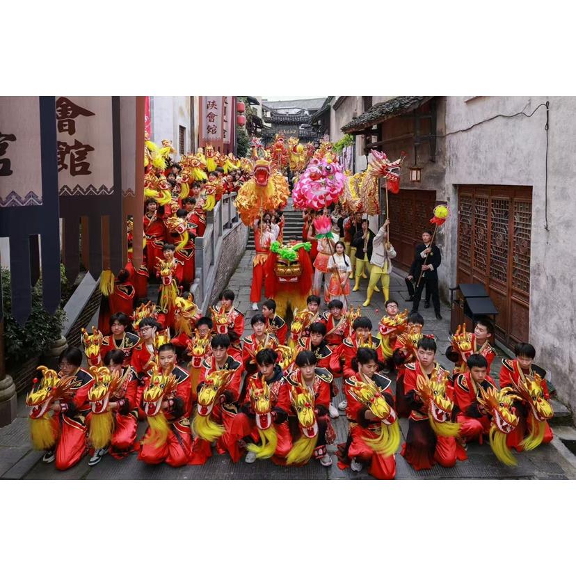 舞龙表演道具儿童幼儿园龙灯舞龙学生运动会春节活动表演用舞龙头