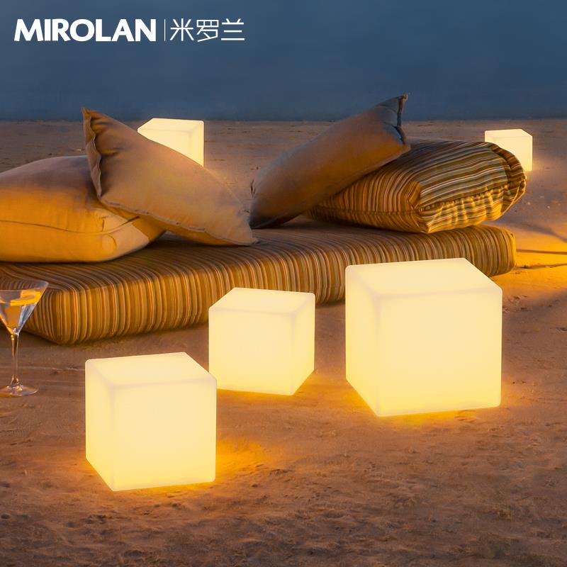 米罗兰太阳能户外灯防水草坪灯地灯庭院灯花园布置装饰灯冰块灯