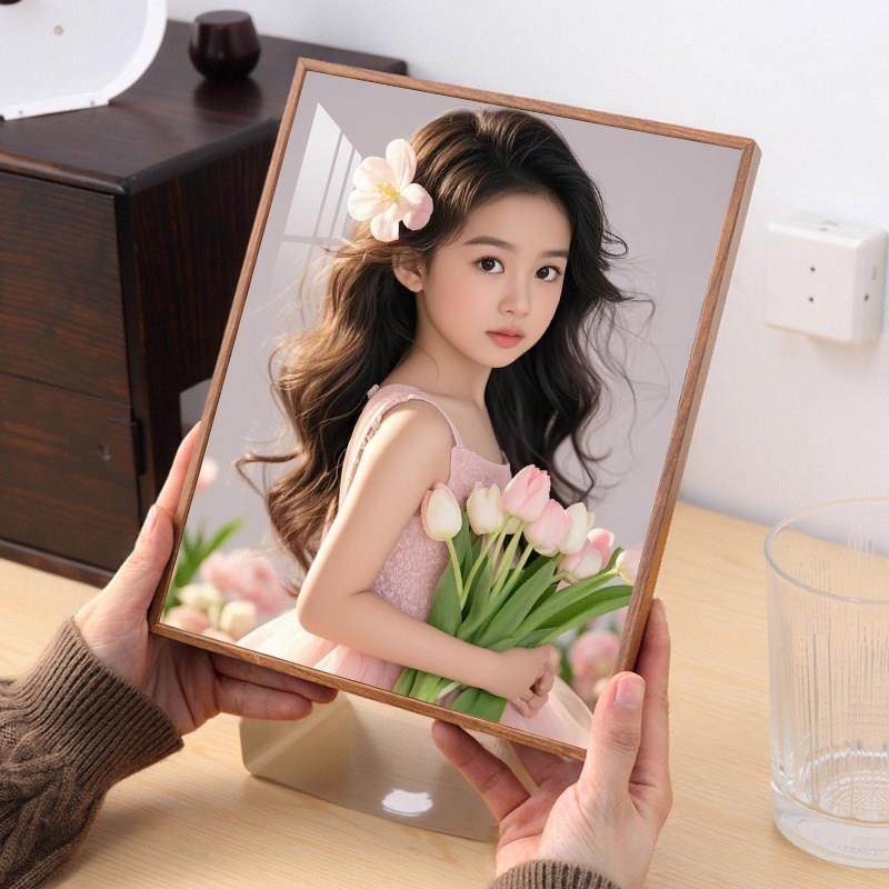 儿童照写真影楼艺术照放大相框水晶摆台定制挂墙洗照片做成加打印,家居饰品,相框/画框,淘宝优惠券,粉丝福利购,淘宝优惠卷