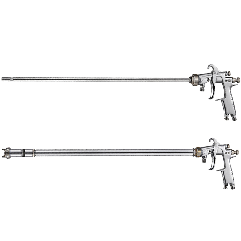 台湾W101气动加长杆内孔壁专用喷漆枪压力桶延长杆钢结构油漆喷枪