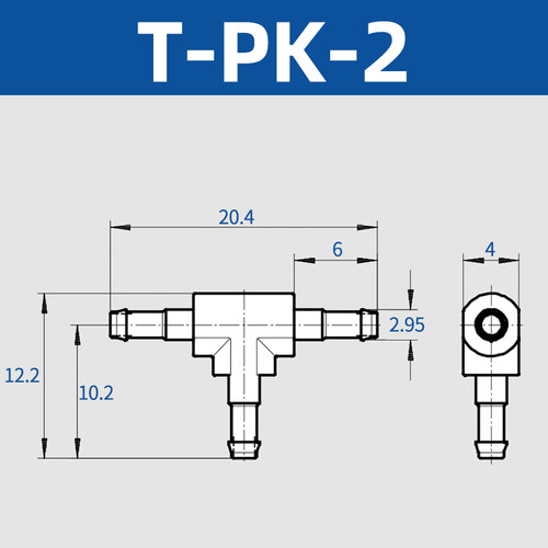 三通宝塔T型Y型 气功倒钩硅胶气管接头L-T-Y-PK-2-3-4-6替代FESTO