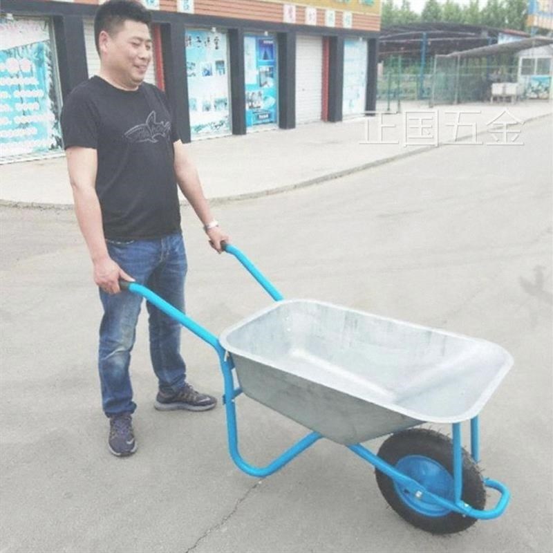 沙手推车推建筑工具车双轮手推车用独轮小车工地132农运车垃圾搬