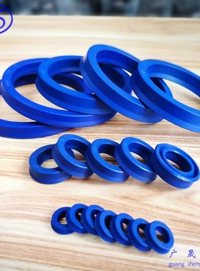 台湾DZ UN 55 71/72/75/76 10 12 蓝色油缸液压油封 U型圈 无骨架
