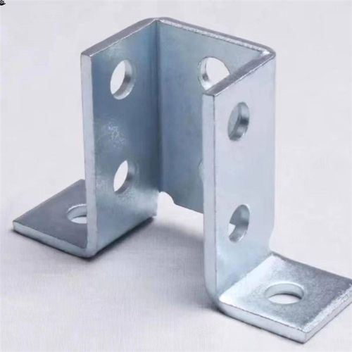 C型钢开口底座连接件 抗震支架免焊镀锌底座安装配件板太阳能光伏