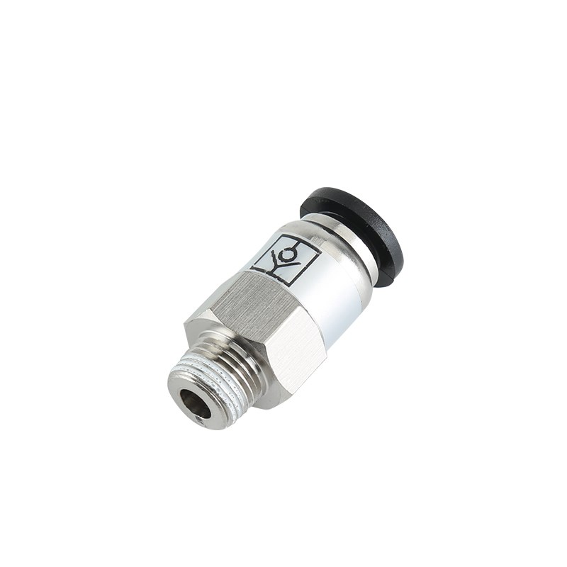 单向阀螺纹直通SPC/VPC8-02/6-01气动气管快插止回阀接头止逆阀门