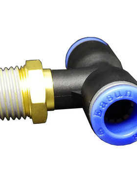 亿日气动接头气管螺纹三通Y型EPB4 6 8 10 12 16-M5 01 02 03 04