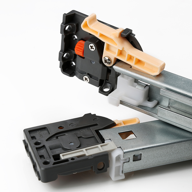 东泰DTC三节托底隐藏阻尼轨道全拉出式缓冲抽屉滑轨橱柜静音导轨