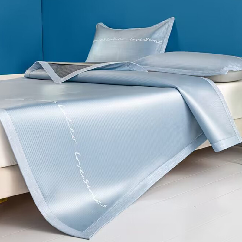 速发凉席夏天席子可水洗竹用铺夏两蓆季牀冬款三件套藤蓆牀垫机洗